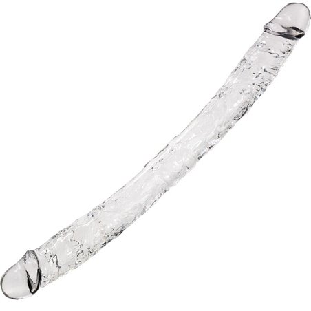 Alive Supreme - Realistic Double Dildo in Transparent Silicone 38.5 cm