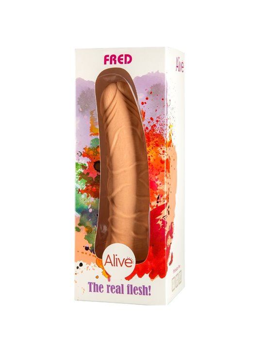 Alive Fred - Pene Realistico in Silicone con Ventosa 19 Cm Beige