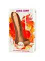 Alive Long John - Pene Realistico con Testicoli e Ventosa 21,8 Cm
