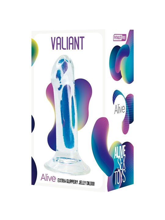 Alive Valiant - Pene Realistico in Silicone Trasparente 16 Cm