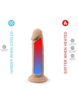 Silexd - Pene Realistico in Silicone Termoreattivo 15,4 Cm Beige Mod 2