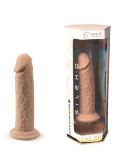 Silexd - Pene Realistico in Silicone Termoreattivo 15,4 Cm Beige Mod 2