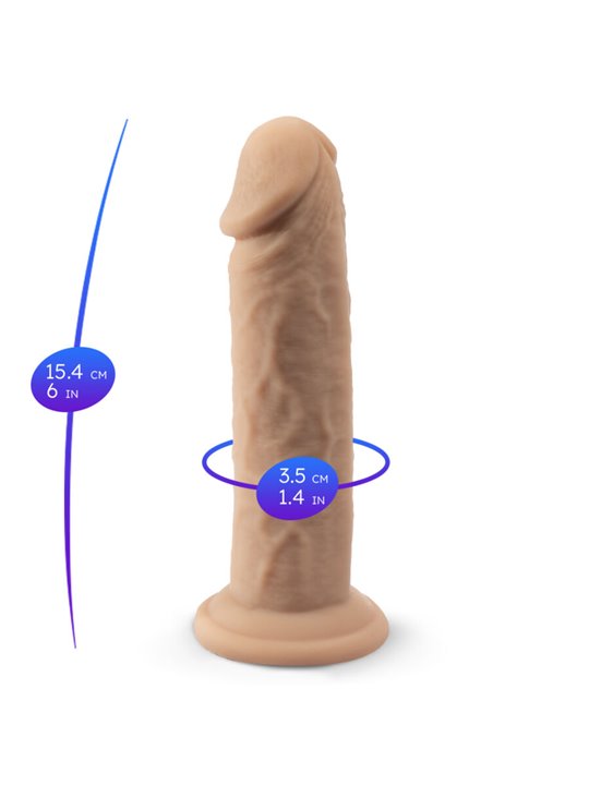 Silexd - Pene Realistico in Silicone Termoreattivo Premium 15,4 Cm Mod 2