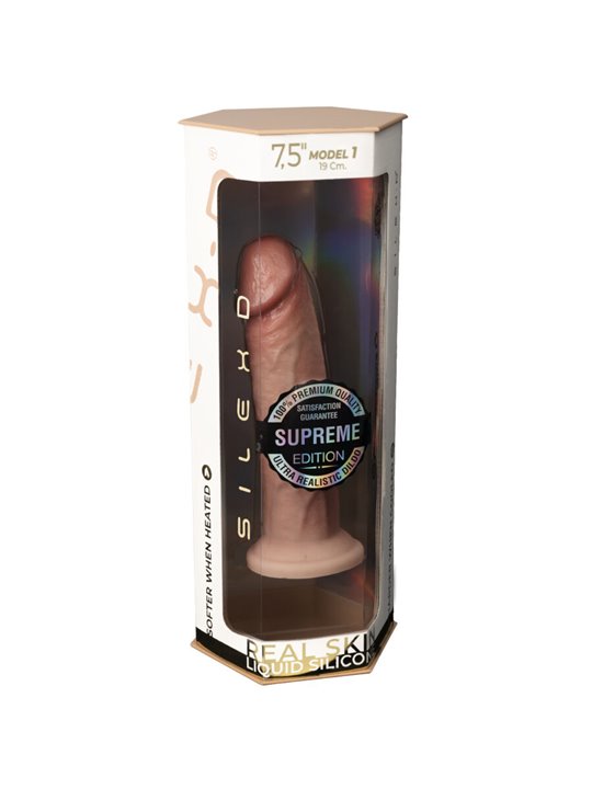 Silexd - Premium Thermoreactive Silicone Realistic Penis 19 cm Mod 2