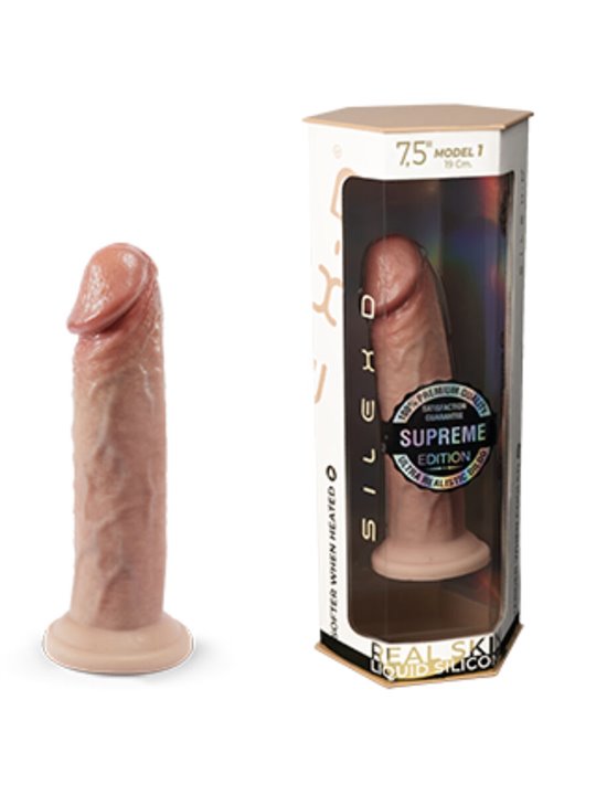 Silexd - Premium Thermoreactive Silicone Realistic Penis 19 cm Mod 2