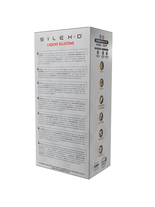 Silexd - Liquid Silicone Realistic Penis 20.6 cm Beige Mod 8