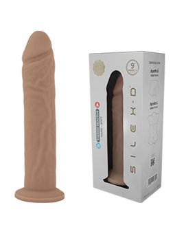 Silexd - Pene Realistico in Silicone Liquido 22,8 Cm Beige Mod 9