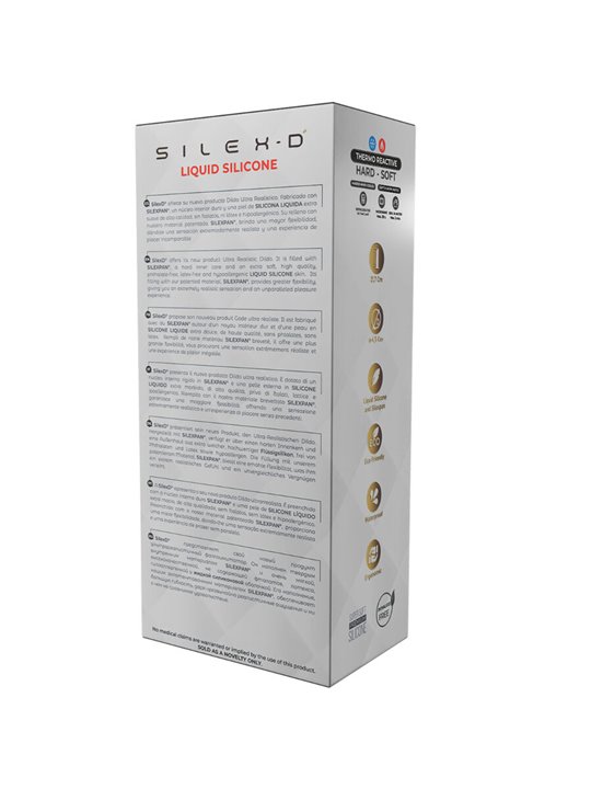 Silexd - Pene Realistico in Silicone Liquido 22,8 Cm Beige Mod 9