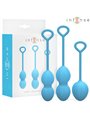 Intense Charli - Blue Silicone Kegel Balls, 3 pcs, 48/76/97 g