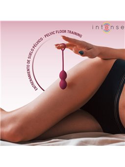 Intense Charli - Palle di Kegel in Silicone Bordeaux 3 Pz 48/76/97 Gr.