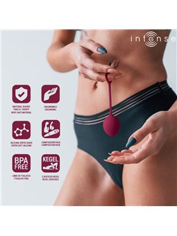Intense Charli - Palle di Kegel in Silicone Bordeaux 3 Pz 48/76/97 Gr.