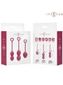 Intense Charli - Palle di Kegel in Silicone Bordeaux 3 Pz 48/76/97 Gr.