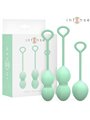 Intense Charli - Palle di Kegel in Silicone Verde 3 Pz 48/76/97 Gr.