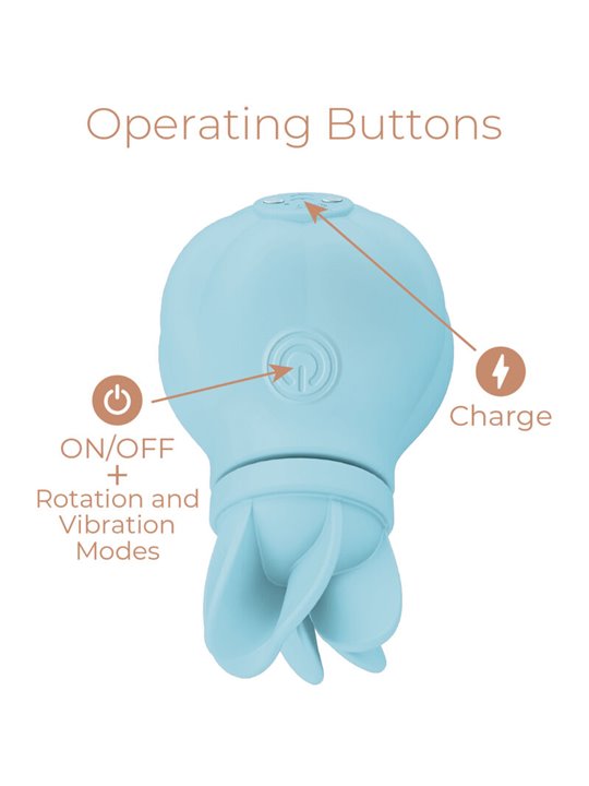 Adrien Lastic Caress - Blue Silicone Clitoral Stimulator 5 in 1