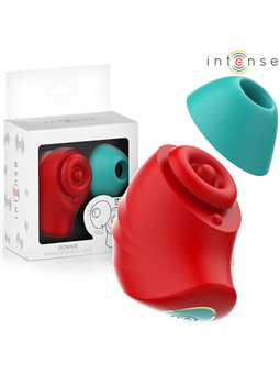 Intense Donnie - Stimolatore Clitorideo in Silicone Rosso/Verde