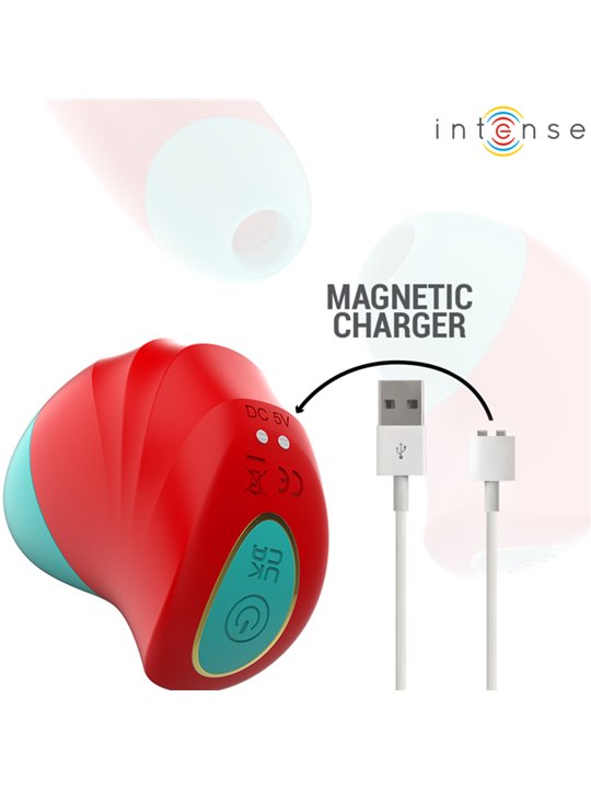 Intense Donnie - Stimolatore Clitorideo in Silicone Rosso/Verde