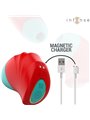 Intense Donnie - Stimolatore Clitorideo in Silicone Rosso/Verde
