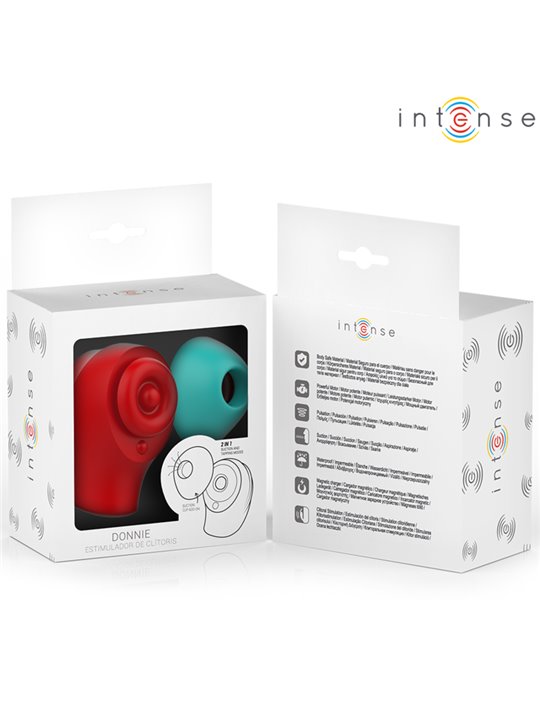 Intense Donnie - Red/Green Silicone Clitoral Stimulator