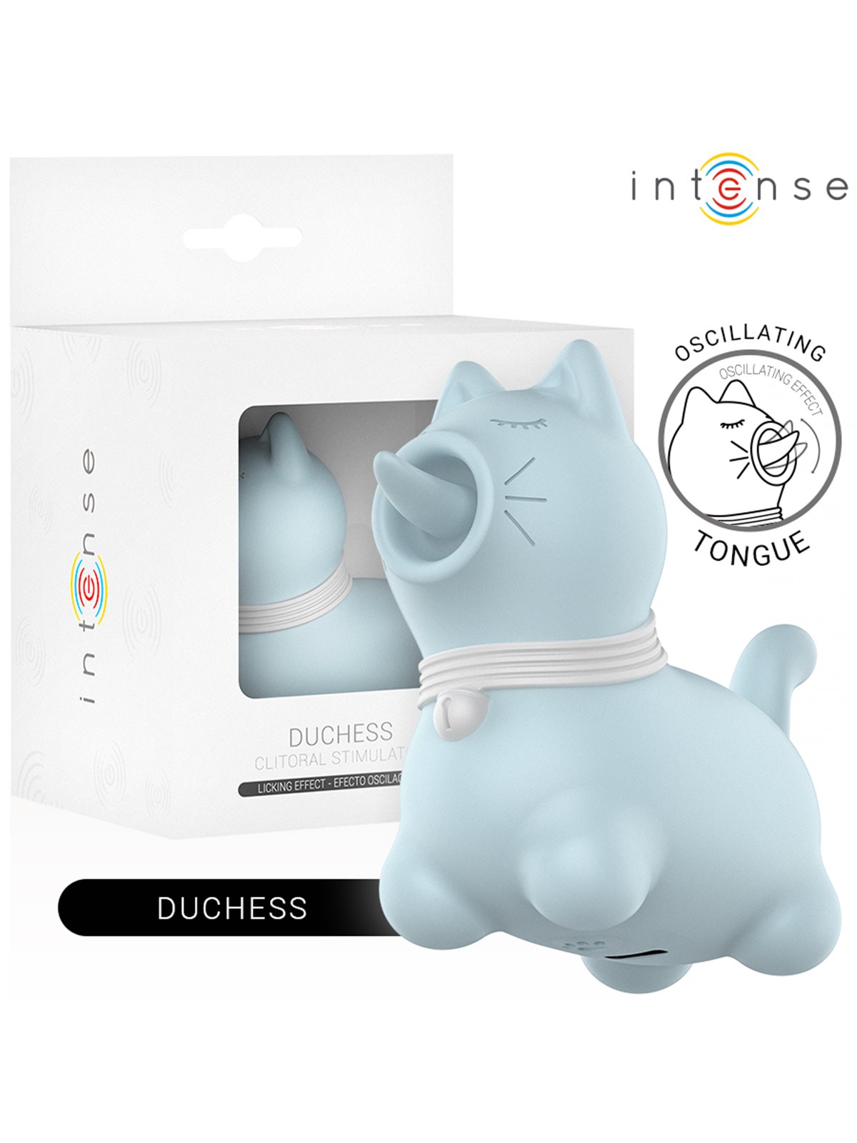 Intense Duchess - Stimolatore Clitorideo Blu Rotante Oscillante