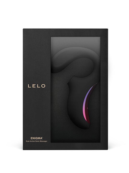 Lelo Enigma - Massaggiatore a Doppia Stimolazione in Silicone Nero