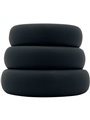 Alive Sensual Pleasure - 3-Piece Black Silicone Cock Ring Kit