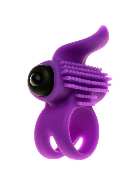 Adrien Lastic Bullet Lastic - Anello Fallico Viola con Vibrazione