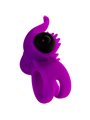 Adrien Lastic Bullet Lastic - Anello Fallico Viola con Vibrazione
