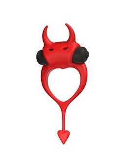 Adrien Lastic Devol - Red Silicone Cock Ring with Vibration