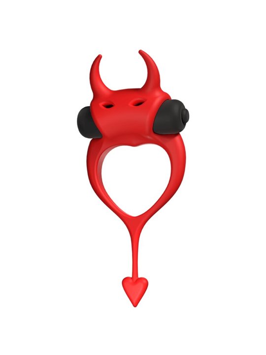 Adrien Lastic Devol - Red Silicone Cock Ring with Vibration