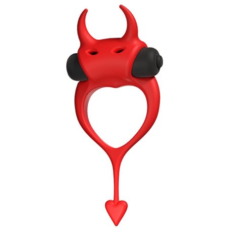 Adrien Lastic Devol - Red Silicone Cock Ring with Vibration