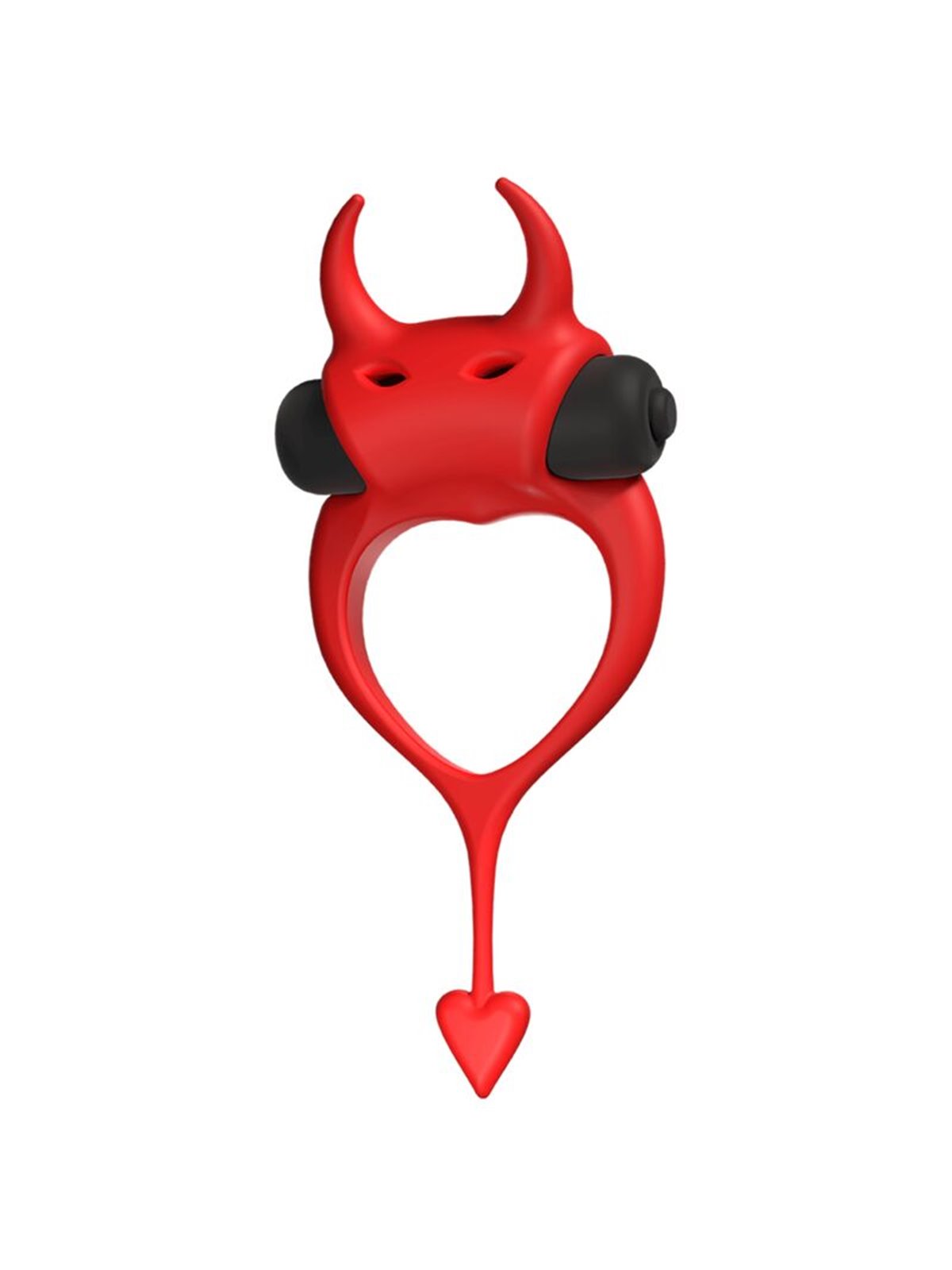 Adrien Lastic Devol - Red Silicone Cock Ring with Vibration