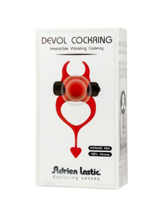 Adrien Lastic Devol - Red Silicone Cock Ring with Vibration