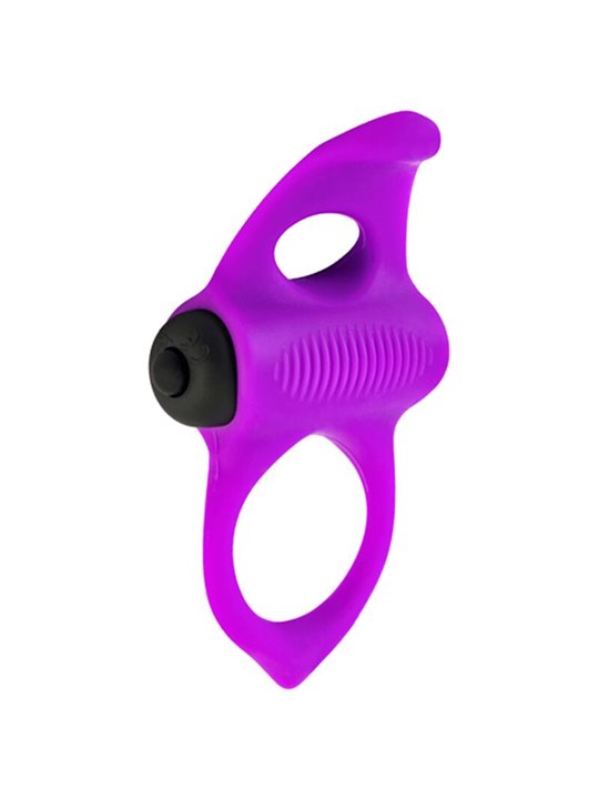 Adrien Lastic Lingus - Purple Silicone Cock Ring with Vibration
