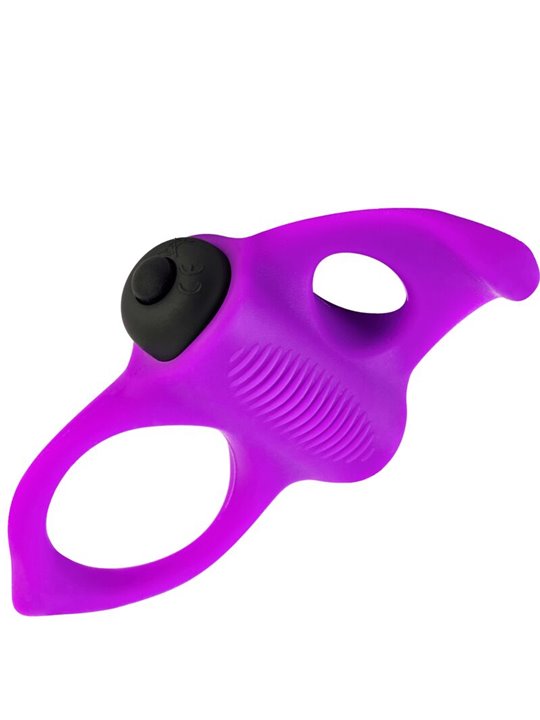 Adrien Lastic Lingus - Purple Silicone Cock Ring with Vibration