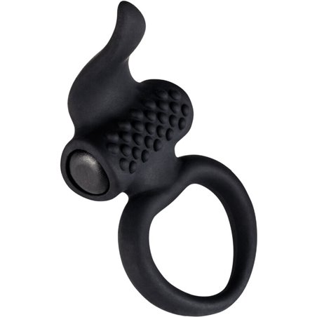 Adrien Lastic Lingus - Black Silicone Cock Ring with Vibration