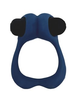 Alive Nutty - Anello Fallico Vibrante in Silicone Blu