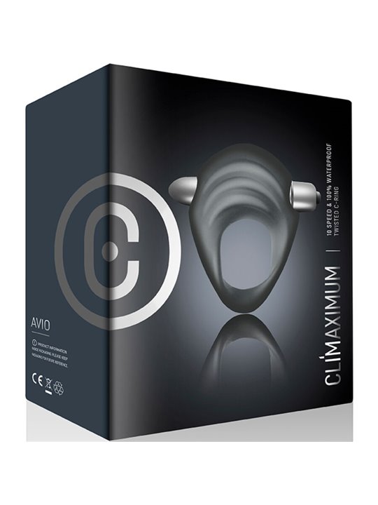 Climaximum Avio - Grey Silicone Vibrating Cock Ring