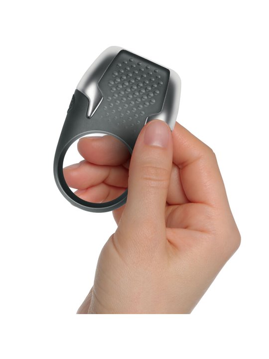 Climaximum Tyro - Grey Silicone Vibrating Cock Ring