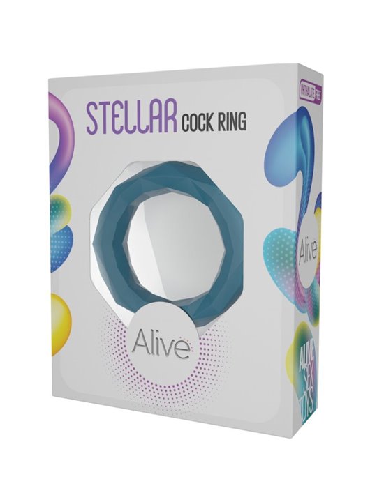 Alive Stellar - Anello Fallico in Silicone Verde