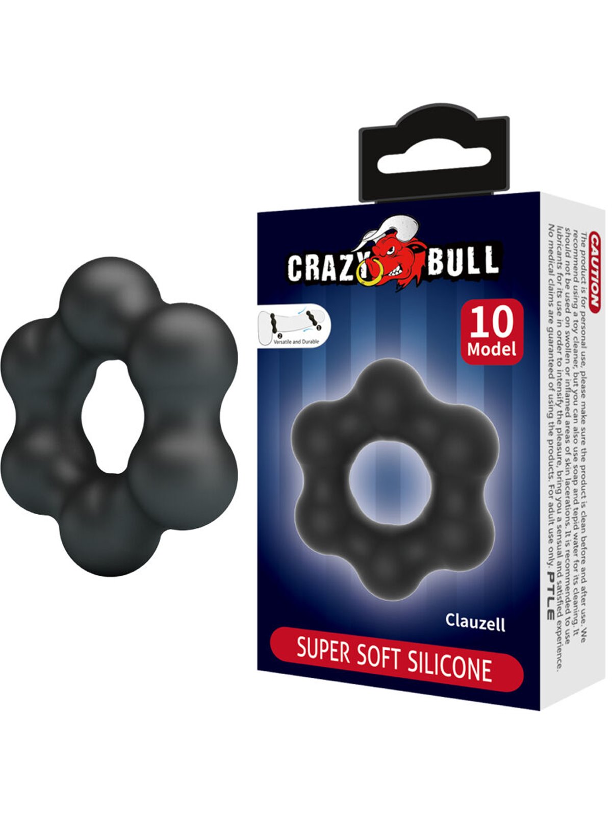 Crazy Bull Clauzell - Super Soft Silicone Cock Ring Mod 10