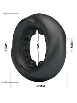 Crazy Bull Daquez - Anello Fallico in Silicone Super Morbido Mod 4