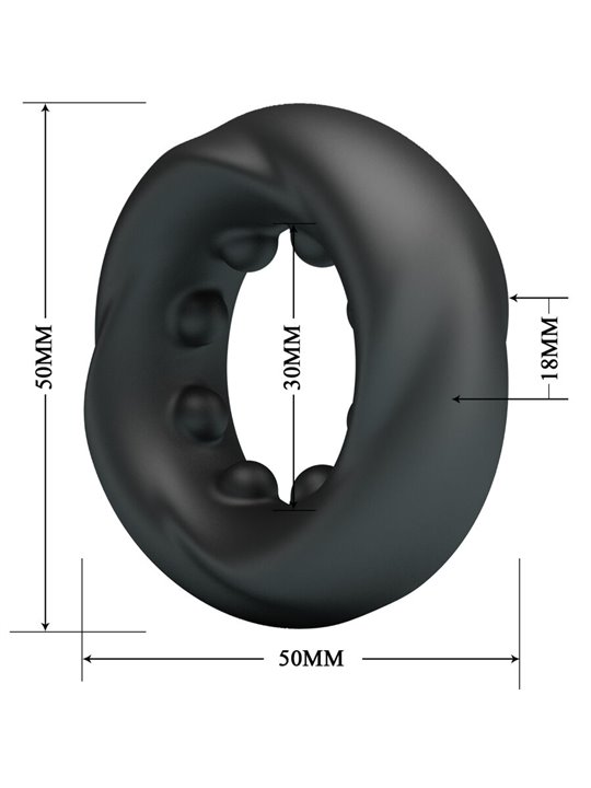 Crazy Bull Daquez - Anello Fallico in Silicone Super Morbido Mod 4
