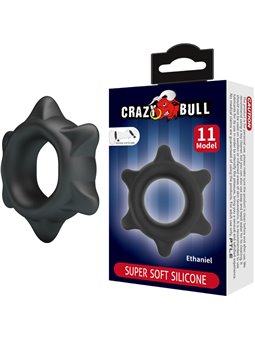 Crazy Bull Ethaniel - Anello Fallico in Silicone Super Morbido Mod 11