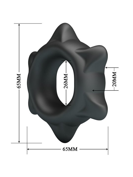 Crazy Bull Ethaniel - Anello Fallico in Silicone Super Morbido Mod 11
