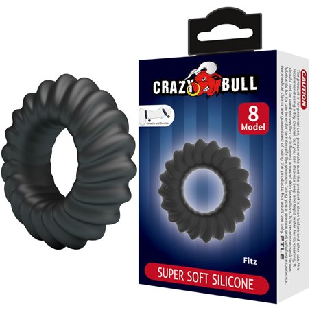 Crazy Bull Fitz - Super Soft Silicone Cock Ring Mod 8