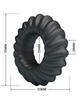 Crazy Bull Fitz - Anello Fallico in Silicone Super Morbido Mod 8