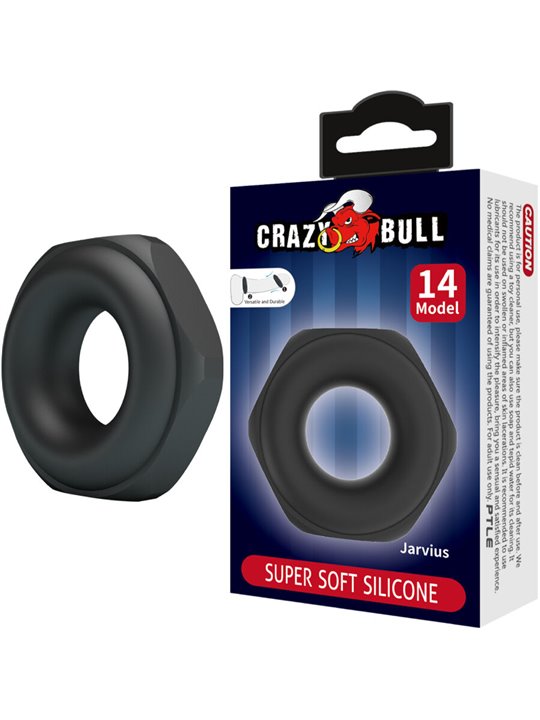Crazy Bull Jarvius - Anello Fallico in Silicone Super Morbido Mod 14