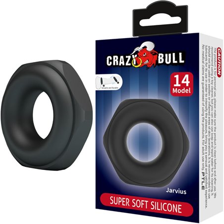 Crazy Bull Jarvius - Anello Fallico in Silicone Super Morbido Mod 14