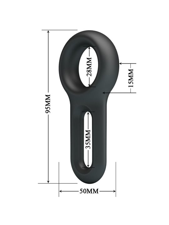 Crazy Bull Oniel - Anello Fallico in Silicone Super Morbido Mod 18