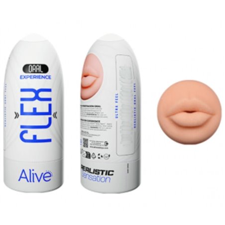 Alive Flex - Masturbatore Maschile Bocca Realistica Taglia M